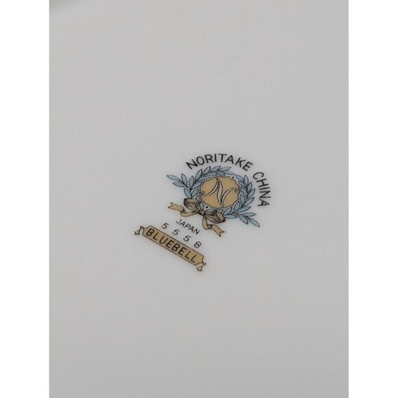 Set Of 4 Noritake Bluebell Salad Luncheon Plates 5558 Fine China - Picture 10 of 10